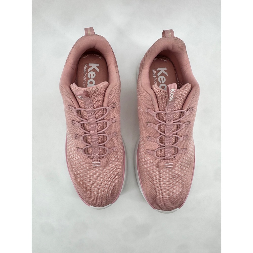 Keds Blissfoam Tech Pink Knit Athletic Walking Sneakers Womens 8.5